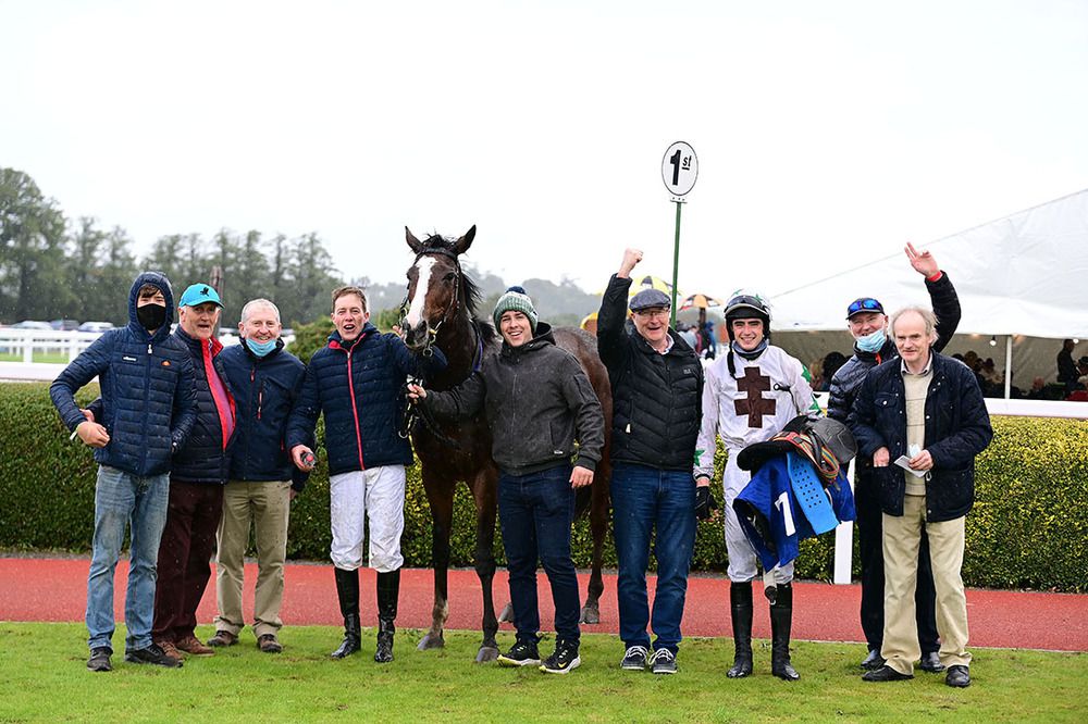 April's Moon and Jack Foley after winning for trainer Declan Queally and owners Oakroom Racing Club 