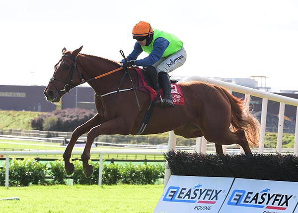 Indian Admiral and Darragh O'Keeffe pictured on their way to victory