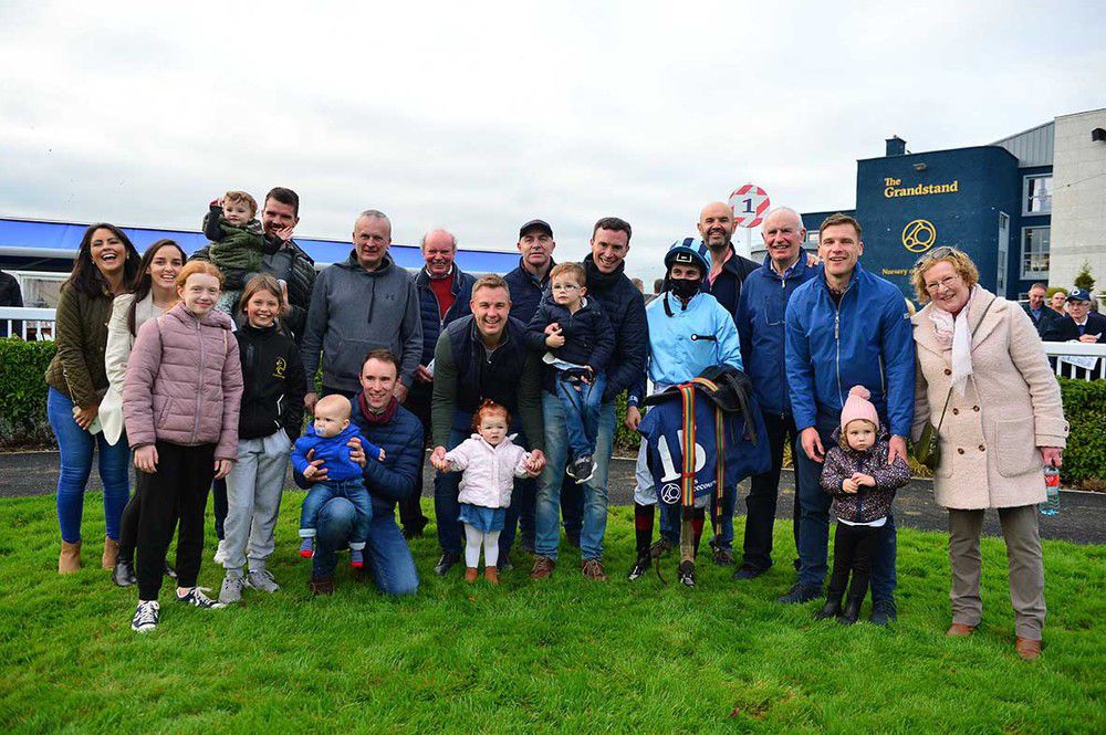 Andrew Slattery with the Woodfarm Racing Syndicate 