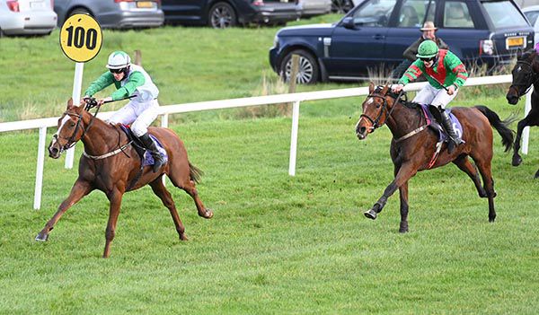 Dads Lad and Charlie Mullins (left) beat Patricks Hill 
