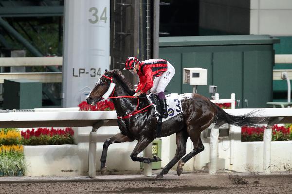 Kings Shield surges away for Derek Leung.