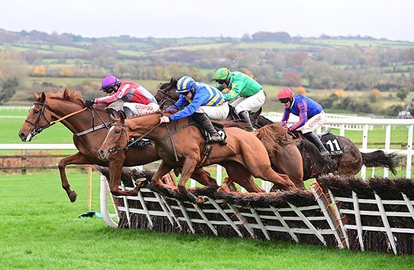 Captain Conby, near side, delivers his winning challenge