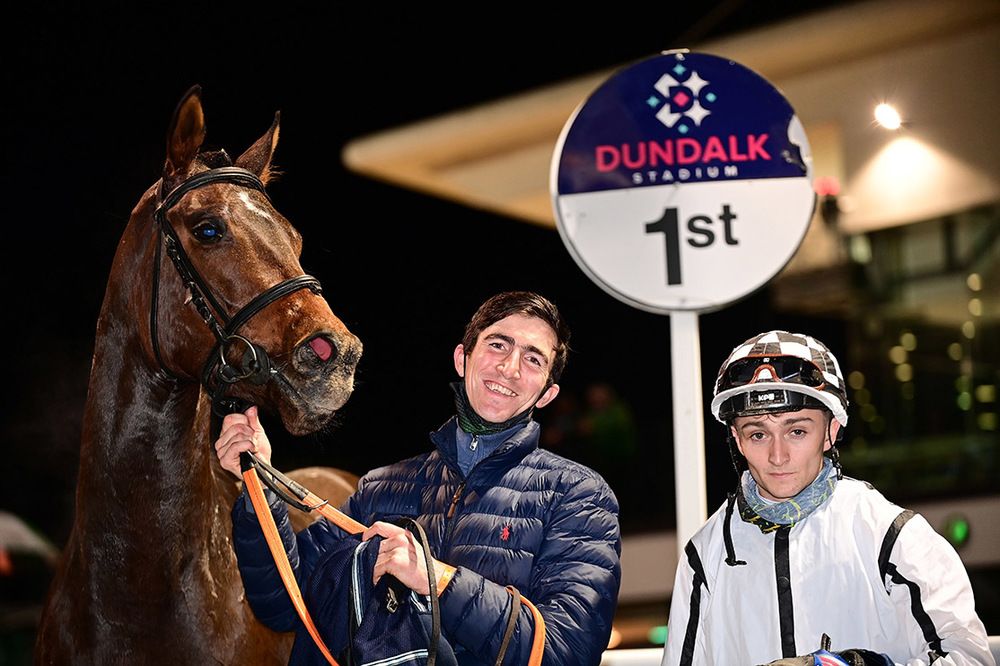 Tommy Dowling pictured with Mullacash Buzz and Danny Sheehy