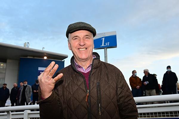 Robert Tyner celebrates his treble at Limerick