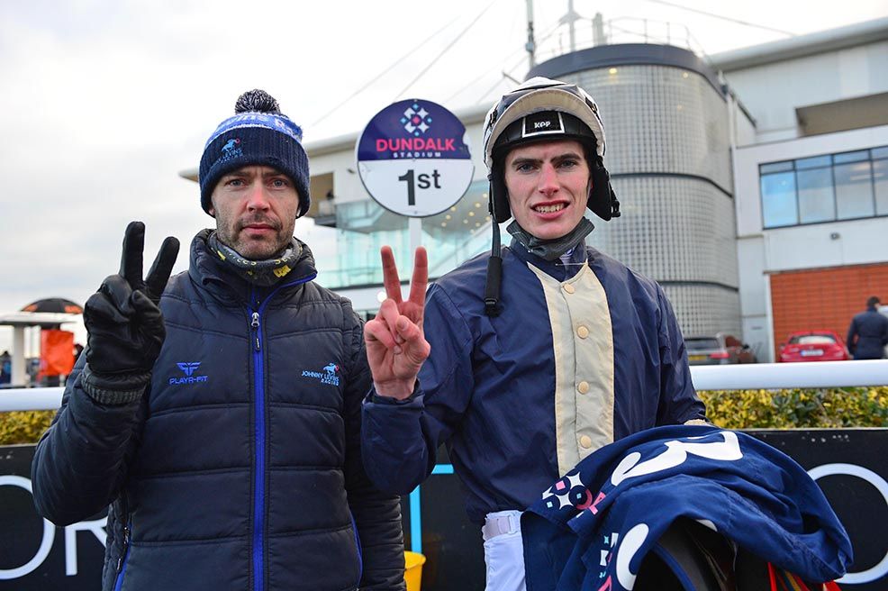 Johnny Levins and Donagh O'Connor complete a 46/1 double