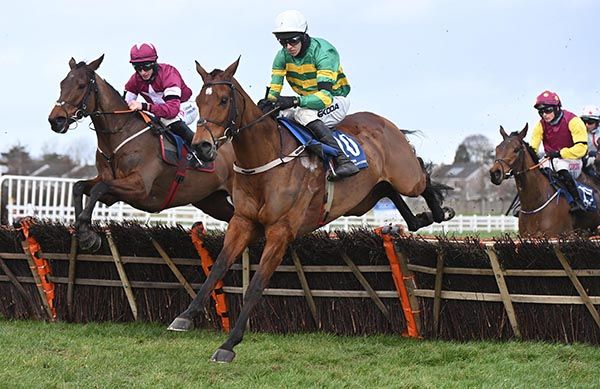 Goven and Mark Walsh on the way to winning at Naas