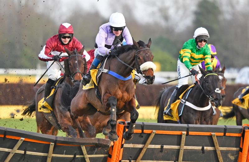 Glory and Honour (Stan Sheppard) overcomes a slight mistake at the last to win the Betfair Hurdle
