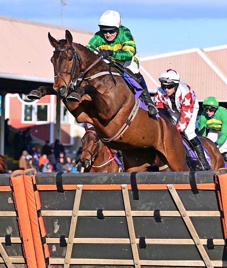 Arctic Warrior jumps spectacularly at the fourth flight