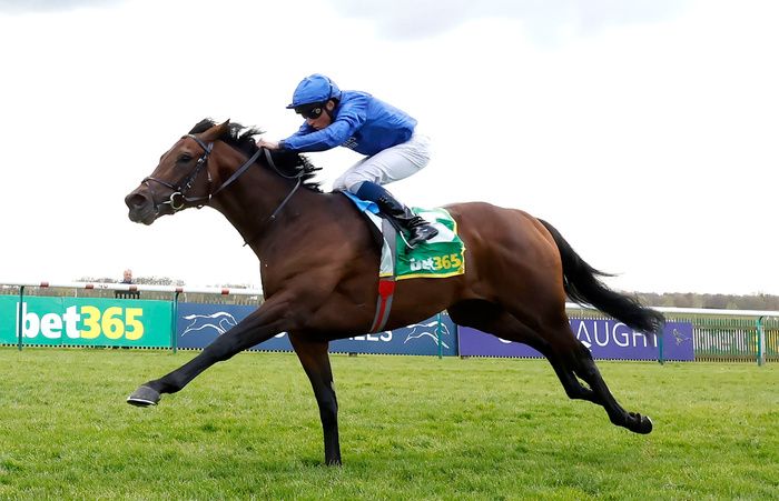 NATIVE TRAIL and William Buick winning the Craven Stakes in 2022