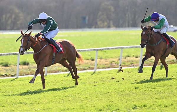 Belle The Lioness and Davy Roche win at Cork.