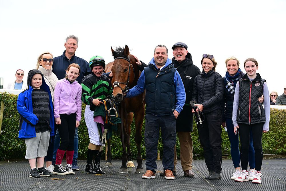 Stanhope and Siobhan Rutledge with the Galaxy Horse Racing Syndicate 