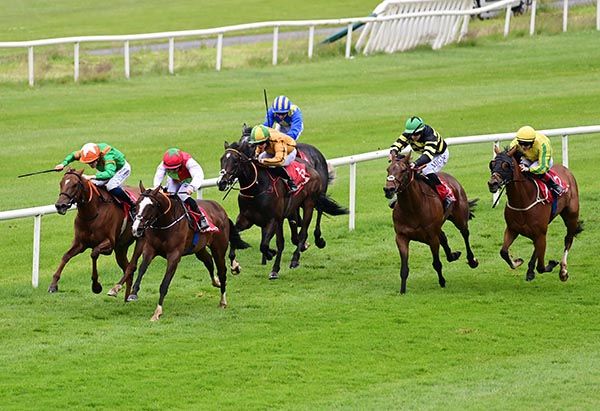 Dha Leath and Gary Carroll win the Gowran Park Handicap