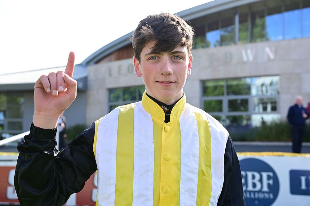 Danny Gilligan rode his first winner under rules. 
