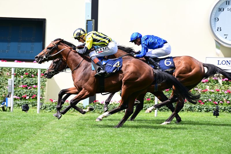 Eldar Eldarov and David Egan pictured winning at Royal Ascot