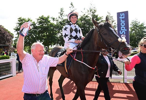 Owner Cathal McGuckin leads in Wild Shot