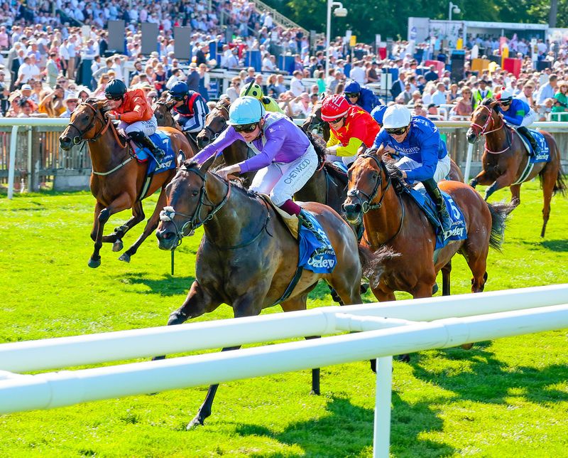 Alcohol Free wins the Darley July Cup
