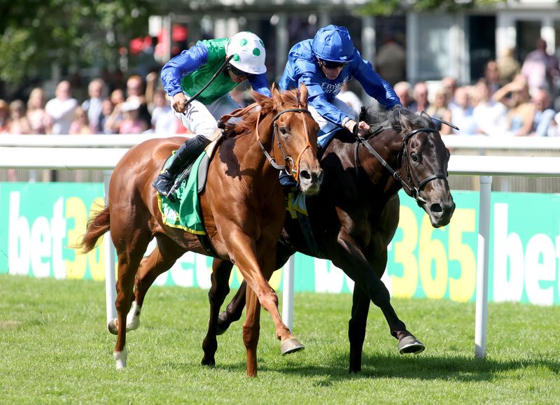 Isaac Shelby (left) beats Victory Dance
