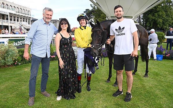 Patrick McKenna pictured with Imelda May, Luke McAteer  and Conor McKenna after Ampeson's win