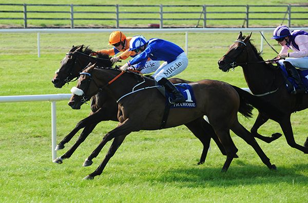 Alaroos (nearest) comes through to head River Rain