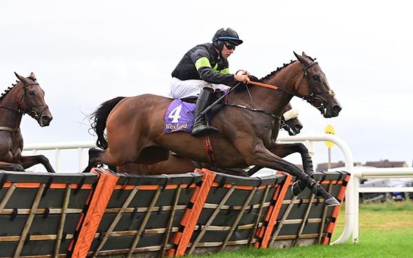 Magical Zoe and Conor Brassil jump the last 