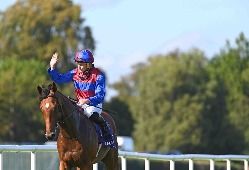 Luxembourg and Ryan Moore after winning at Leopardstown 