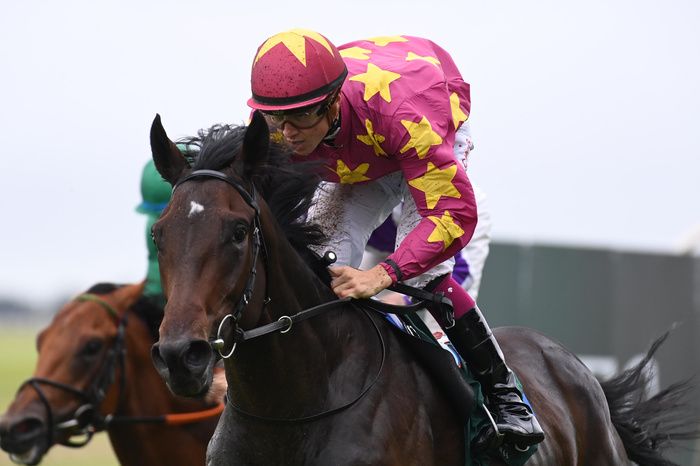 Curragh 11-September-2022 Goffs Vincent O'Brien National Stakes (Group 1)Al Riffa and Dylan Browne McMonagle win for trainer Joseph O'Brien.Healy Racing