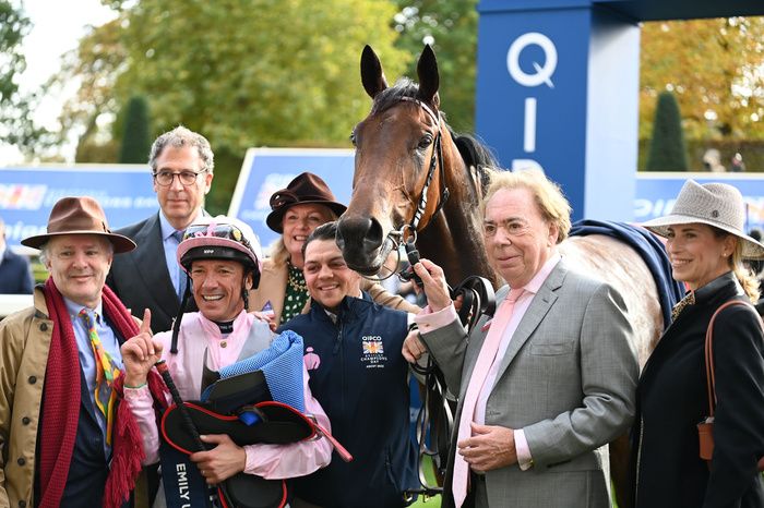 Emily Upjohn with connections after winning at Ascot last year