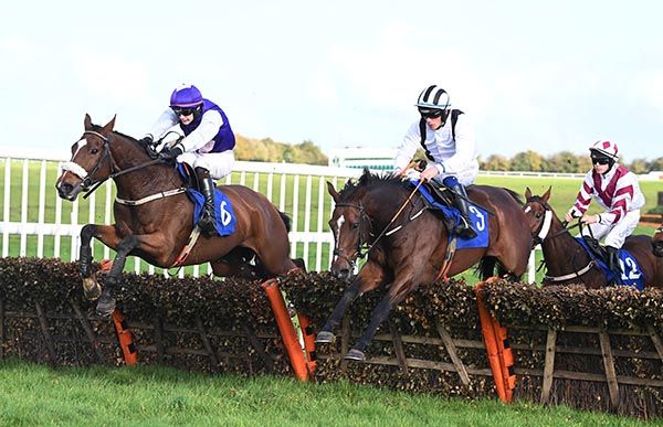 Vairue (left) comes to tackle Muntahez at the last