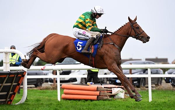 One Last Tango puts in a good jump for Mark Walsh 