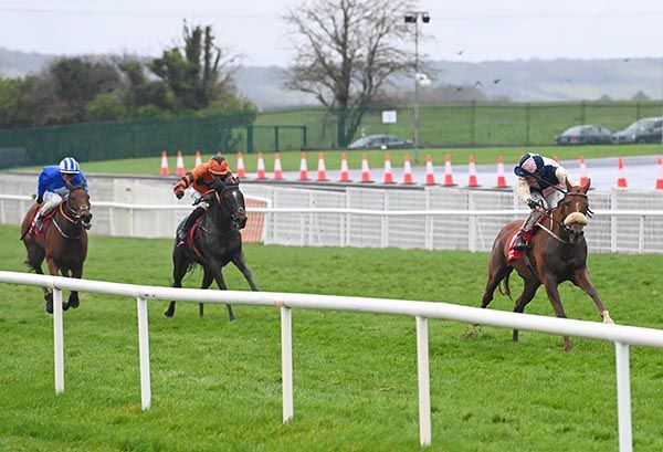 Ronan Whelan checks for dangers on Chally Chute