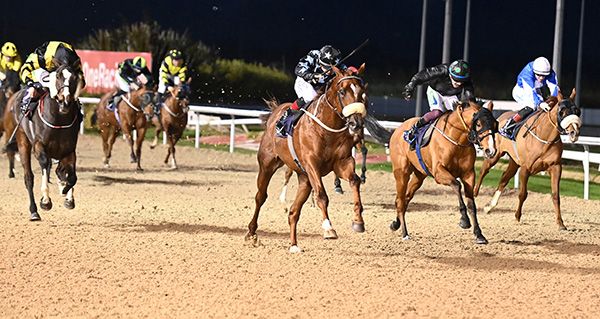 Riccardi Medici and Ronan Whelan (centre) pictured on their way to victory