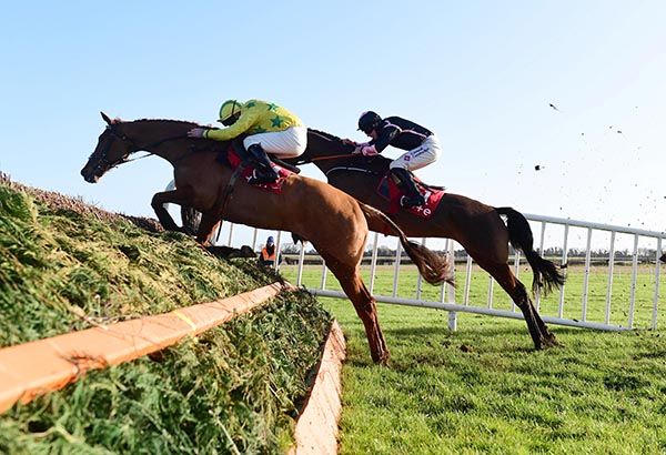 Big Debates (yellow) heads Gallyhill at the last