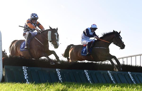 Mary's Pride and Liam McKenna (right) tackle Steppenwolf 