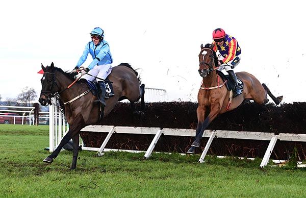 Vaucelet, right, finishes best to beat Dorking Cock 