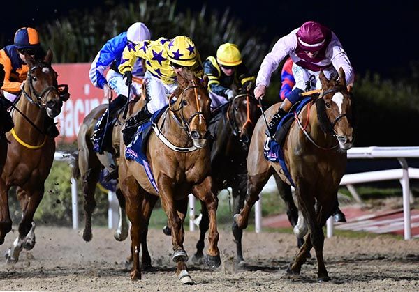 Hinemoa and Alan Persse (yellow)