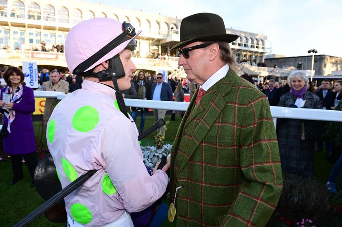 Leopardstown 5-February-2023.Gaelic Warrior won for owner Rich Ricci and jockey Paul Townend.Healy Racing