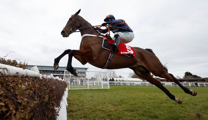 Theatre Glory (Nico de Boinville) winning at Warwick last month