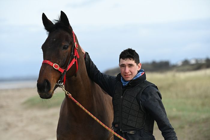 Blazing Khal with jockey Philip Byrnes 
