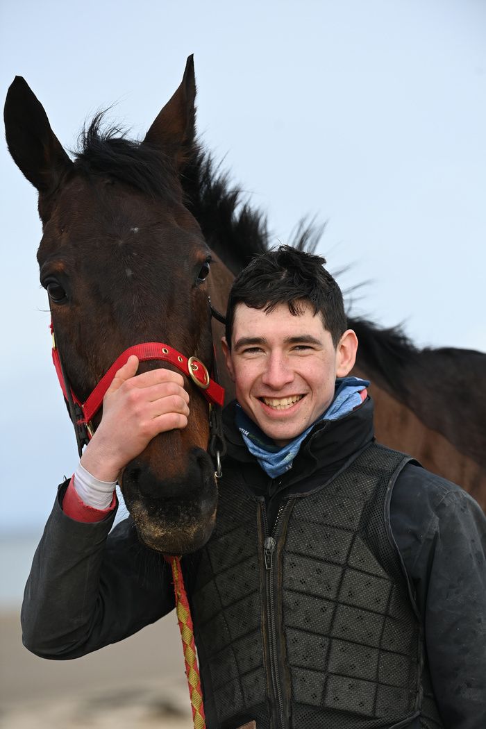 Blazing Khal with jockey Philip Byrnes