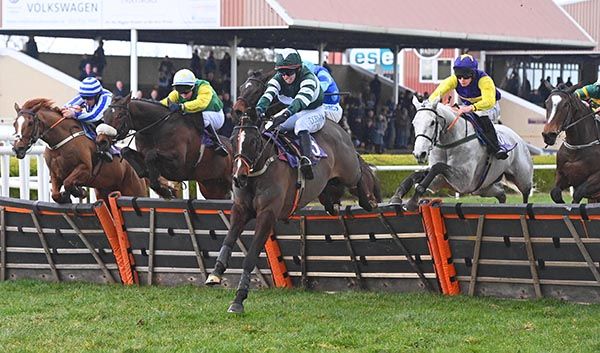 Heliko Conti leads his rivals over the last