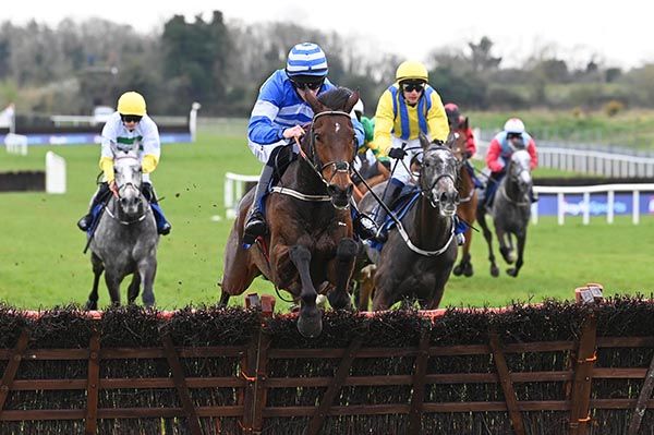Western Walk (Michael O'Sullivan) leads over the last