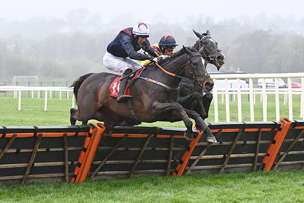 Elsannah and Ian Power win the Mallow Commercials CVRT Test Centre Handicap Hurdle