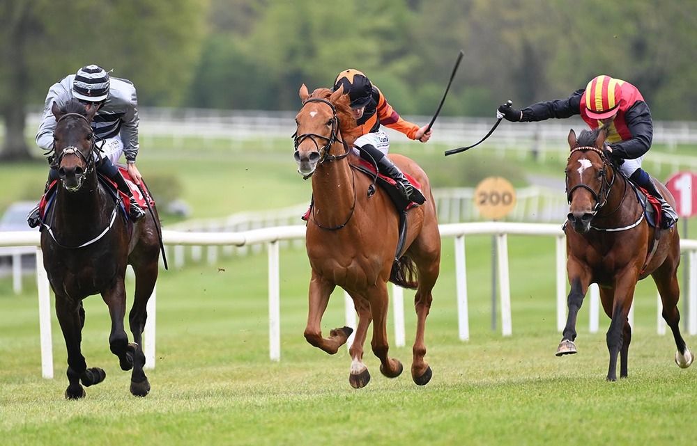 Fort Vega (right) beats Saturn Seven (centre) and Running Cool (left)