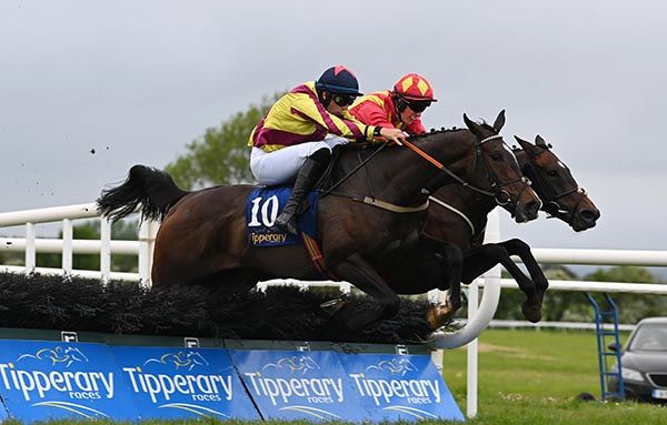 King Ferdinand, near side, tackles Townhill Penny 