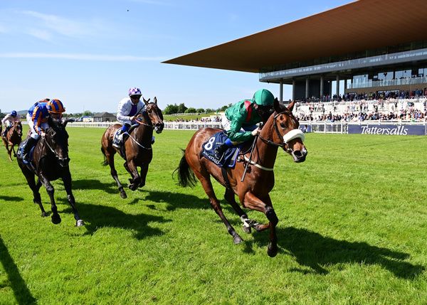 Tahiyra (noseband) landed last year's Tattersalls Irish 1,000 Guineas 