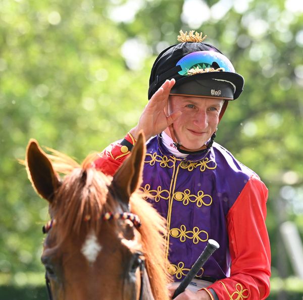 Tom Marquand won the Newbury Super Sprint on Relief Rally for William Haggas. 