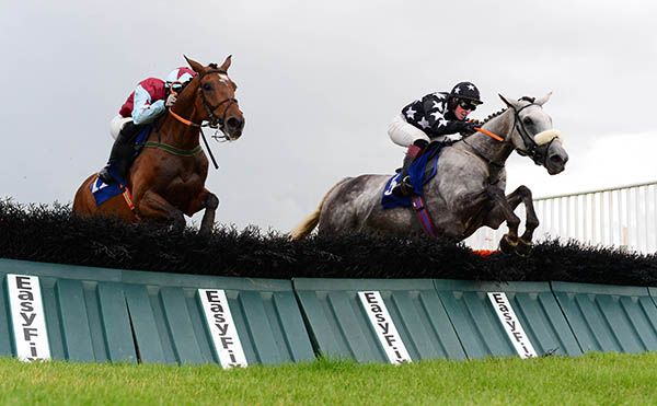 Hazelhatch Lady and Mark McDonagh far win the Adare Manor Opportunity Maiden Hurdle 