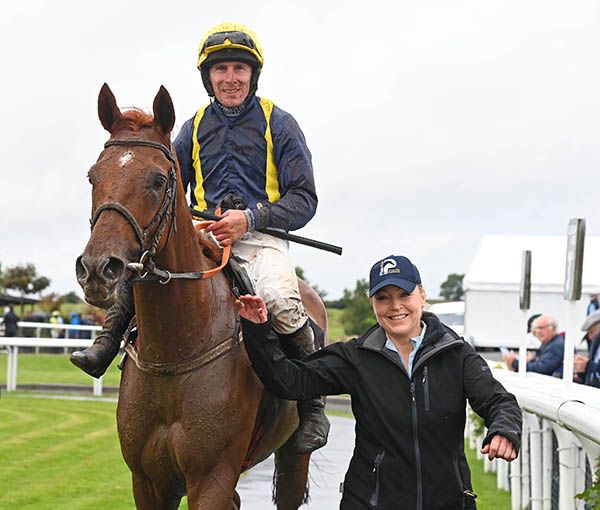 Una Corcoran with Toppy's Boy and Phillip Enright 