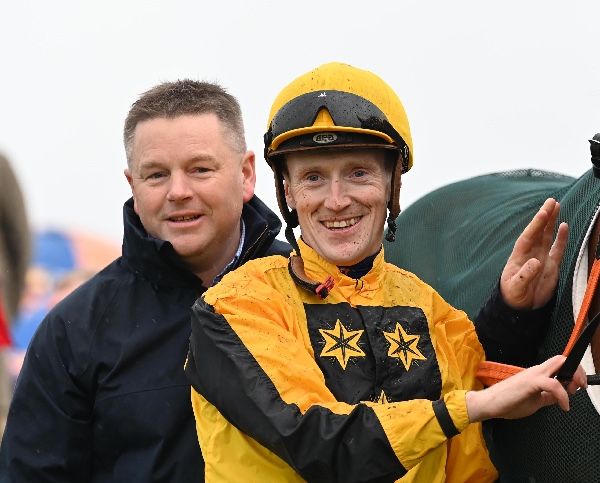 Paddy Twomey (left) with stable jockey Billy Lee