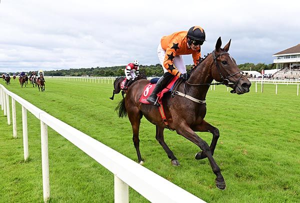 Moon Rise Beauty and Paul Townend win the Mares Maiden Hurdle at Cork. 